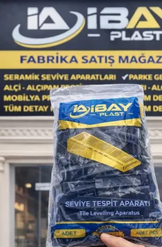 İbayPlast Siyah Seramik Seviye Takozu - Tekrar Kullanılabilir Fayans Kaması