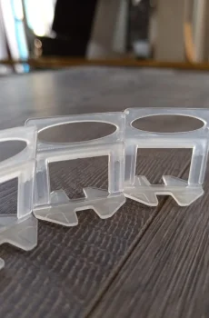 İbayPlast standart seri 2 mm şeffaf seramik seviye eşitleme klipsi