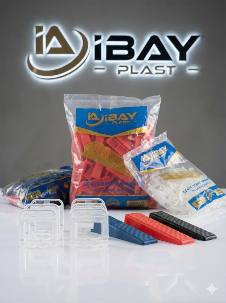 Türkiye klips üreticisi İbay Plast 1mm ve 2mm şeffaf seramik klipsi ve takoz paketleri